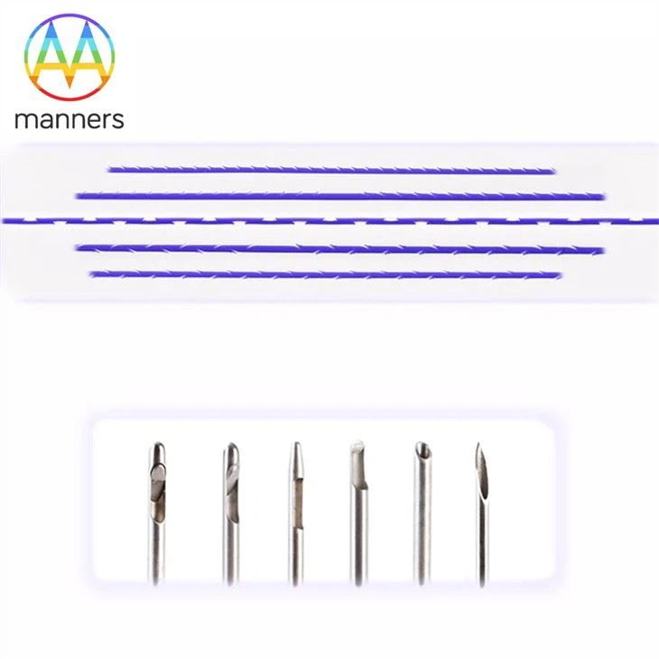 18G 19G 21G 100mm Face Lifting Type Barbed Suture PDO Thread Needle